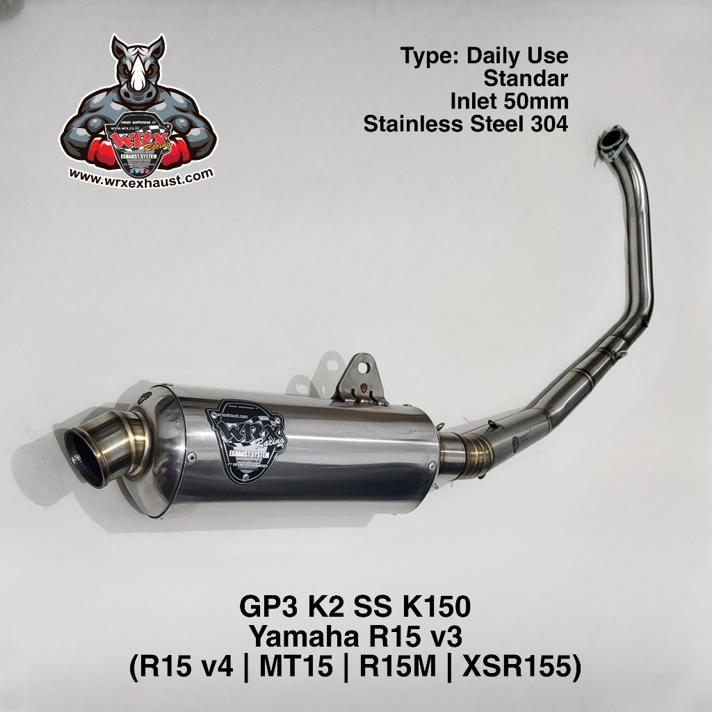 Knalpot WRX GP3 SS K150 R15 V3