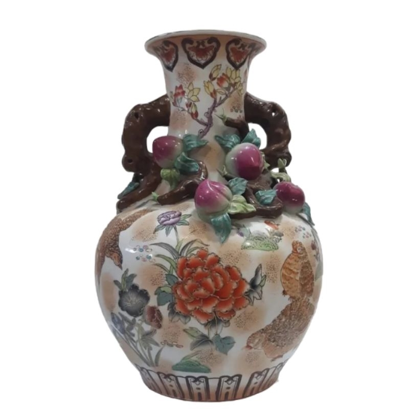 Vas bunga keramik/ pot bunga keramik besar (sepasang | tidak jual terpisah)