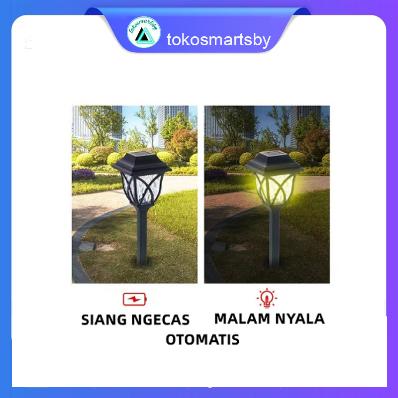 Lampu Taman Solar Tenaga Surya Lampu Taman Tancap Garden Lamp 10661F