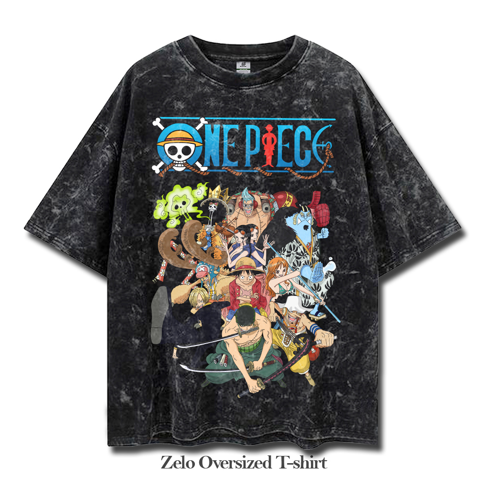 Kaos One Piece Oversize Vintage tee // T-shirt One Piece Washed Tee