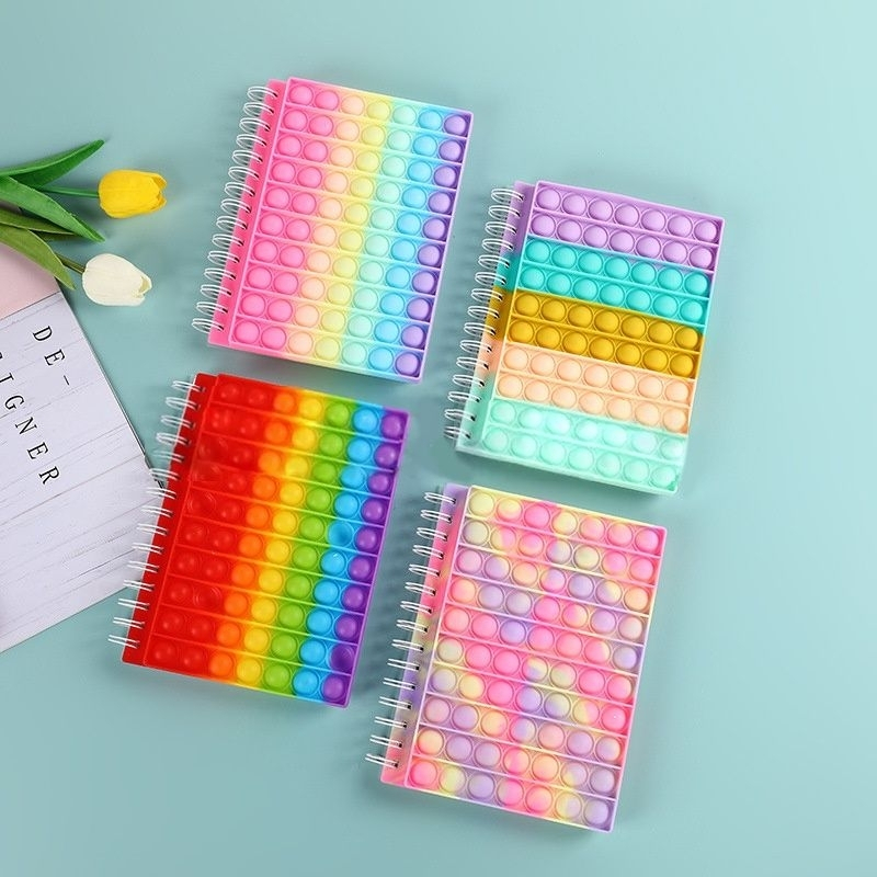 

HJK Buku Catatan Pop It Anak Silikon Aman 21x15cm