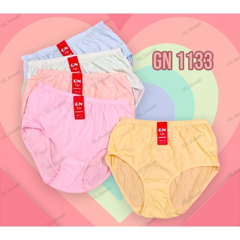 GOLDEN NICK 1133 - Celana Dalam Wanita / CD GN 1133 JUMBO Polos UK M, L, XL, XXL ( ISI per BIJI )