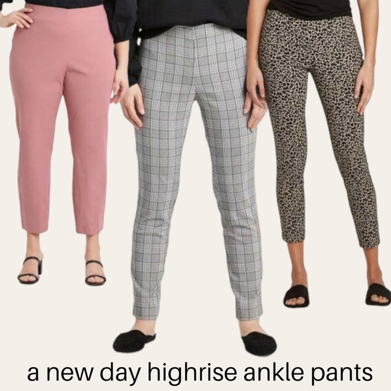 CELANA JUMBO - A NEW DAY HIGH WAIST ANKLE PANTS