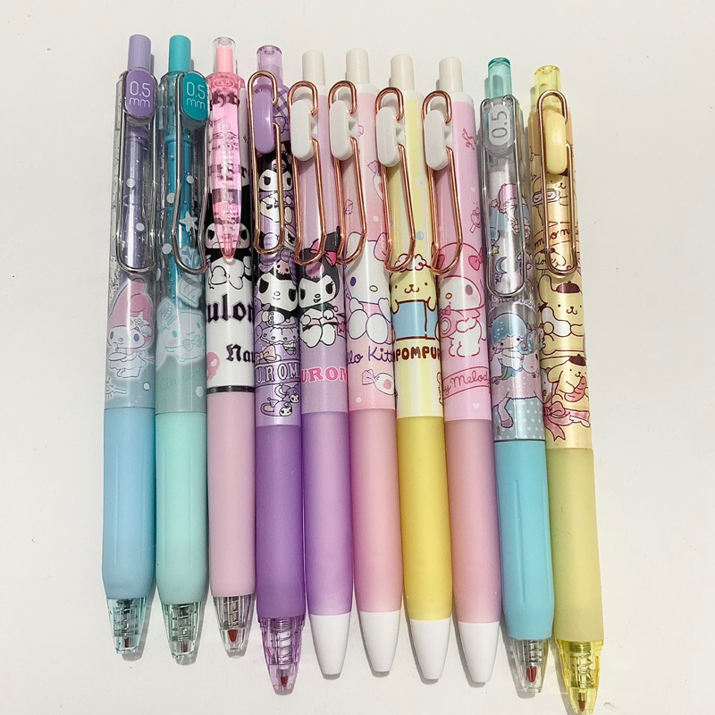 

(2PCS) PEN PULPEN SANRIO HELLO KITTY POMPURIN CINNAMOROLL KUROMI LITTLE TWIN STAR