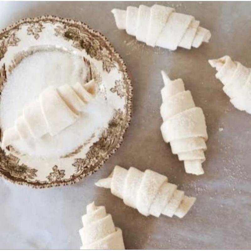 Frozen PLAIN Croissant Dough Adonan Croffle Beku 10 pcs