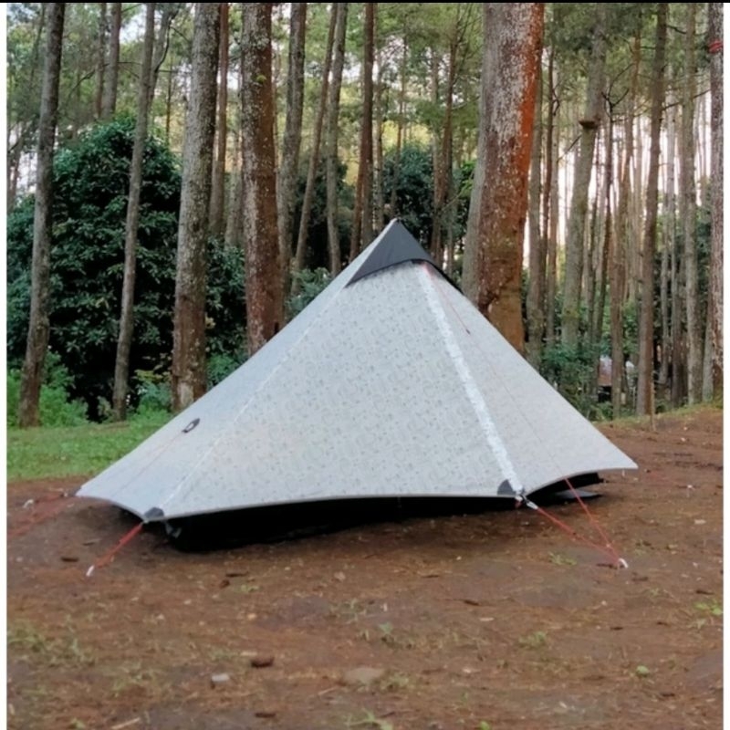 Tarp tent AGREY putih motif 1P