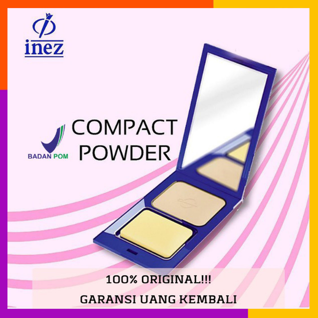 Inez Cosmetics Compact Powder (New case) / Bedak BPOM