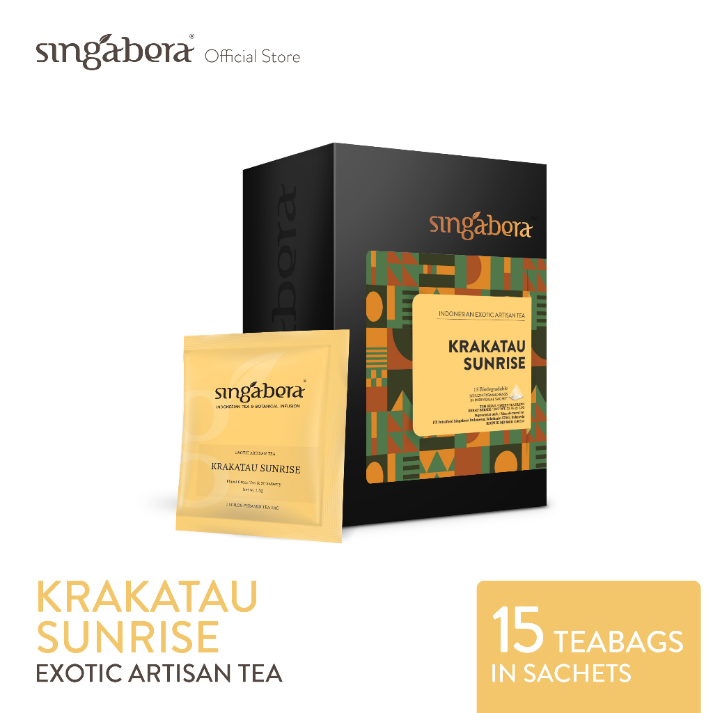 

Singabera Tea Krakatau Sunrise –Green Tea Blend-1 Box-15 Sachet