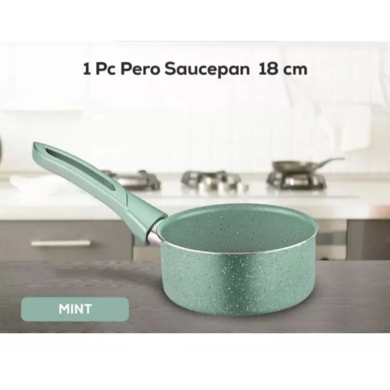 Sauce Pan 18cm Pero  Anti Lengket Hijau Mint