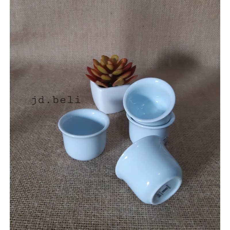 Descend Sloki Keramik/Sloki Polos/Cente/Cangkir Teh/Gelas Mini/Sloki/Gelas Kecil