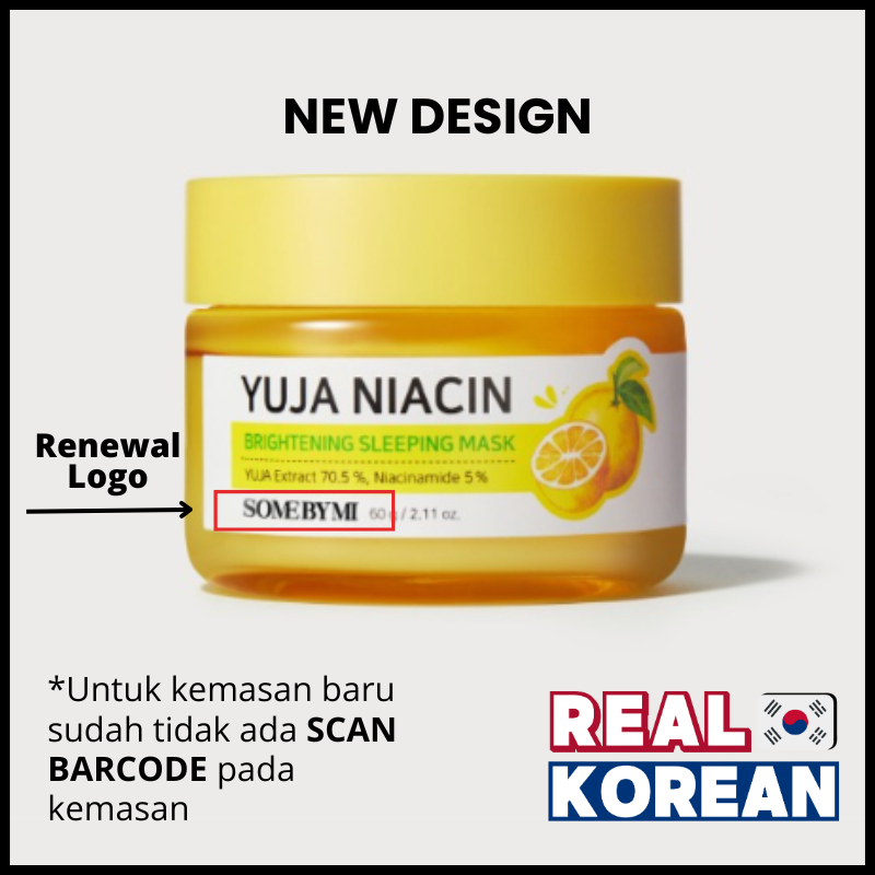 Somebymi Yuja Niacin 30 Days Brightening Sleeping Mask 60gr