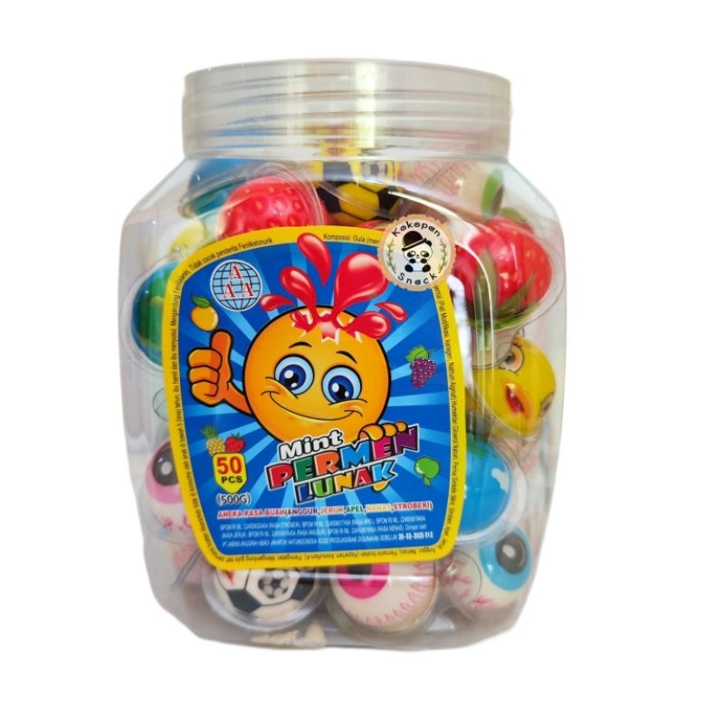 PERMEN LUNAK BULAT / PERMEN JELLY TOPLES ISI 50