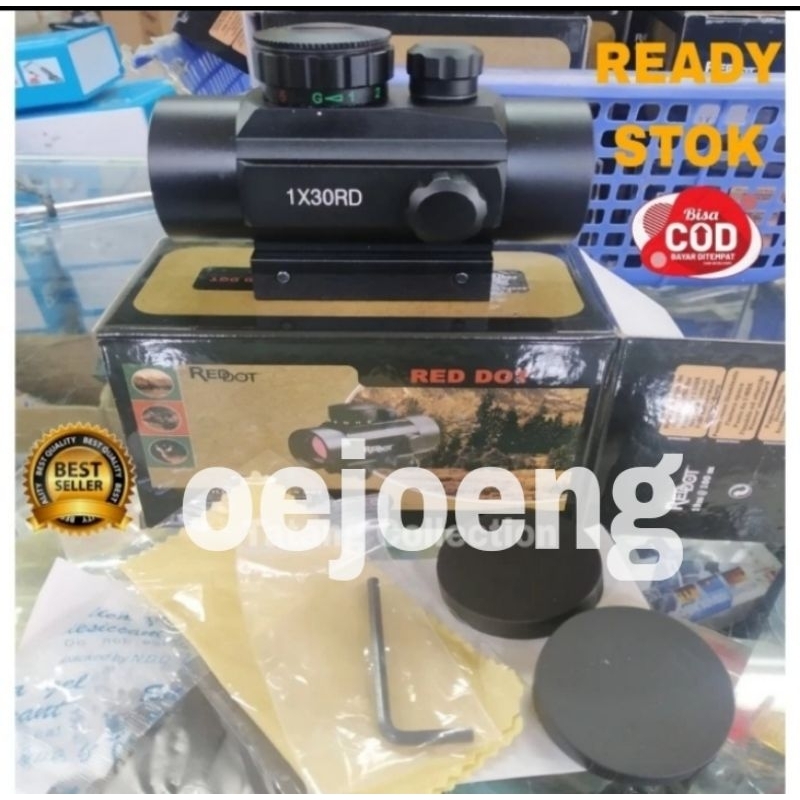 Scope Teropong Kekeran Teleskop Red Dot 1X30 RD Murah Impor