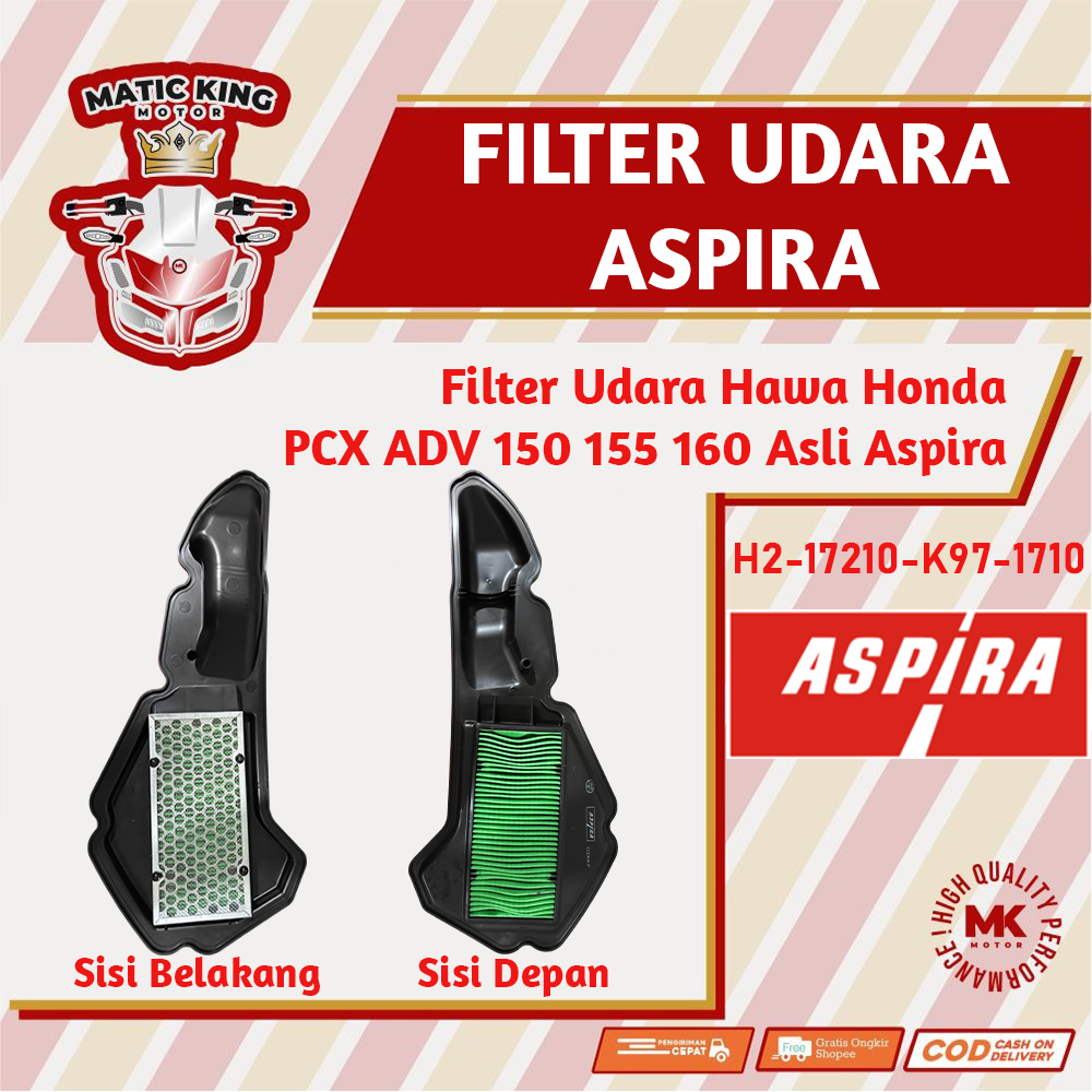 Filter Udara Hawa Honda PCX ADV 150 155 160 ORI ASLI Aspira Astra Otoparts H2-17210-K97-1710