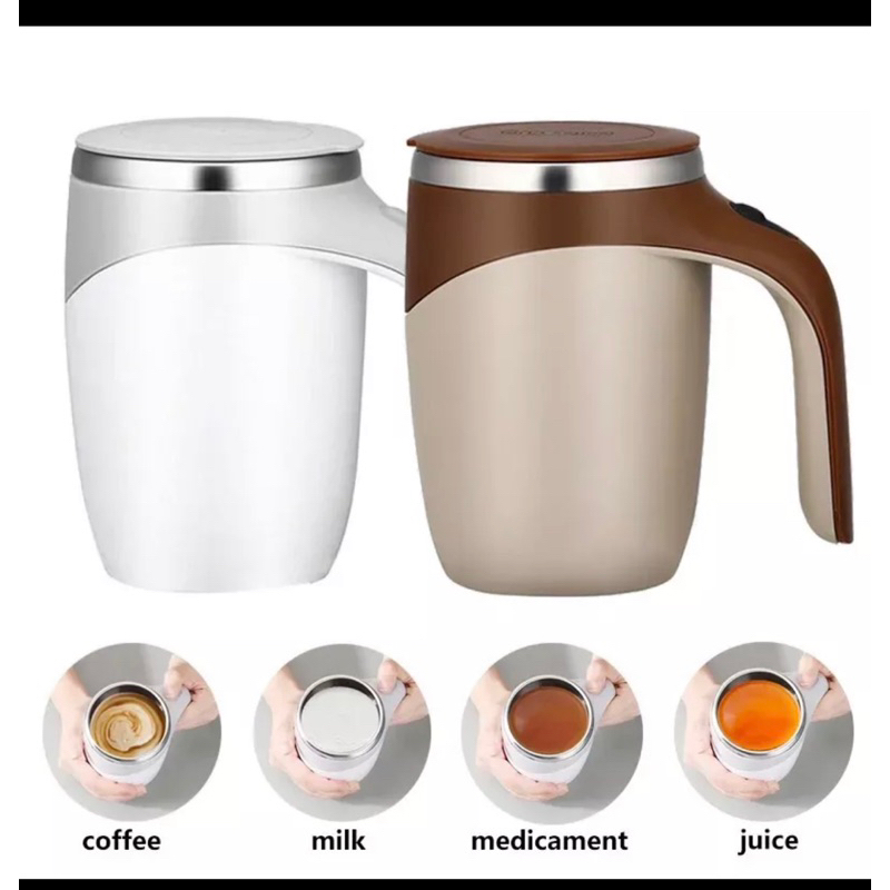 Automatic Magnetic Stirring Cup Gelas Aduk Sendiri Otomatis Unik 0888