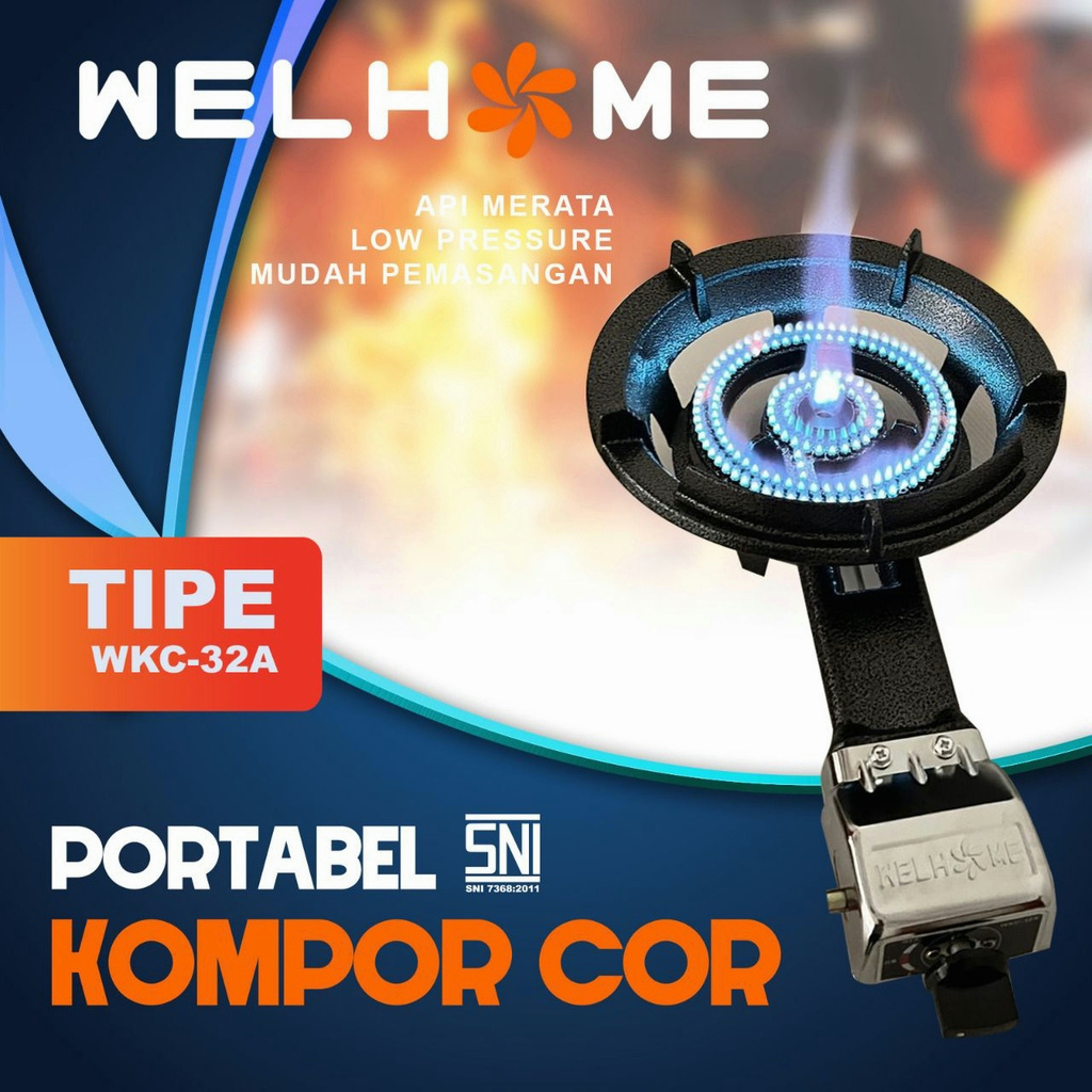 YUN Mall  KOMPOR COR Satu Tungku WELHOME WKC-31A - Kompor Jos Komersil/KOMPOR COR PORTABEL WKC-31AT