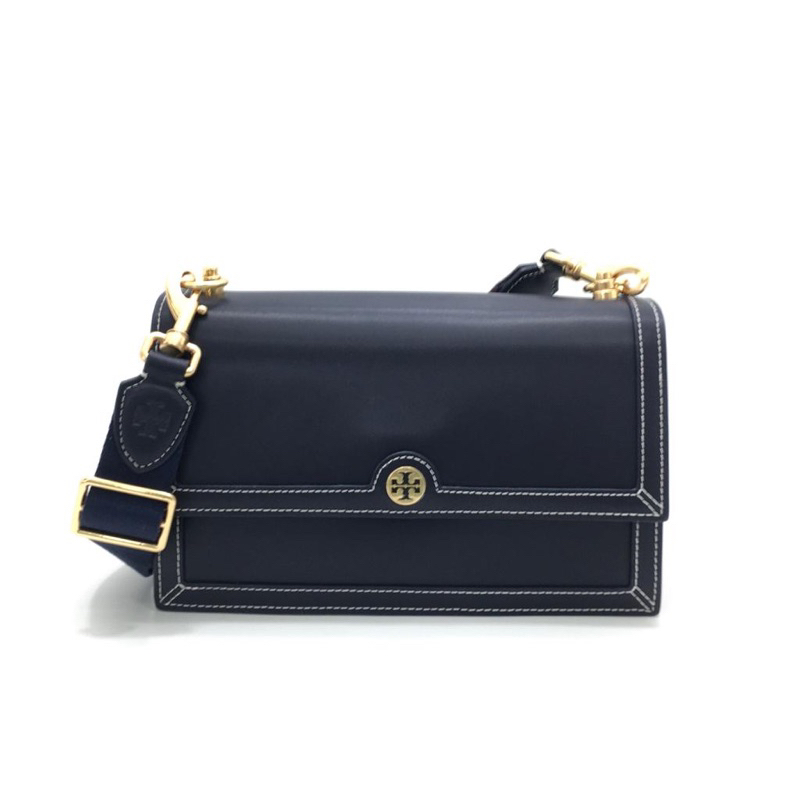 TB T Monogram Leather Shoulder Bag