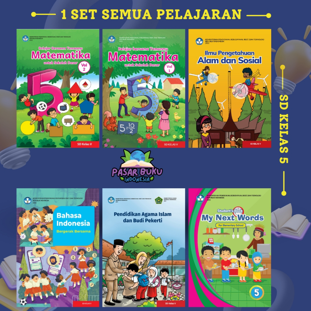 

(1 Set Semua Pelajaran) Buku Pelajaran SD Kelas 5 - Kurikulum Merdeka 2022 Terbaru (Kurikulum Penggerak)