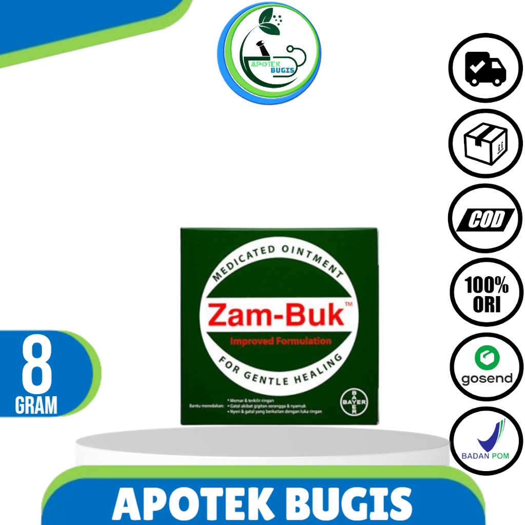 Original ZAM-BUK Ointment - 8 gram Meredakan Nyeri, Gigitan Serangga, Memar dan Terkilir Termurah