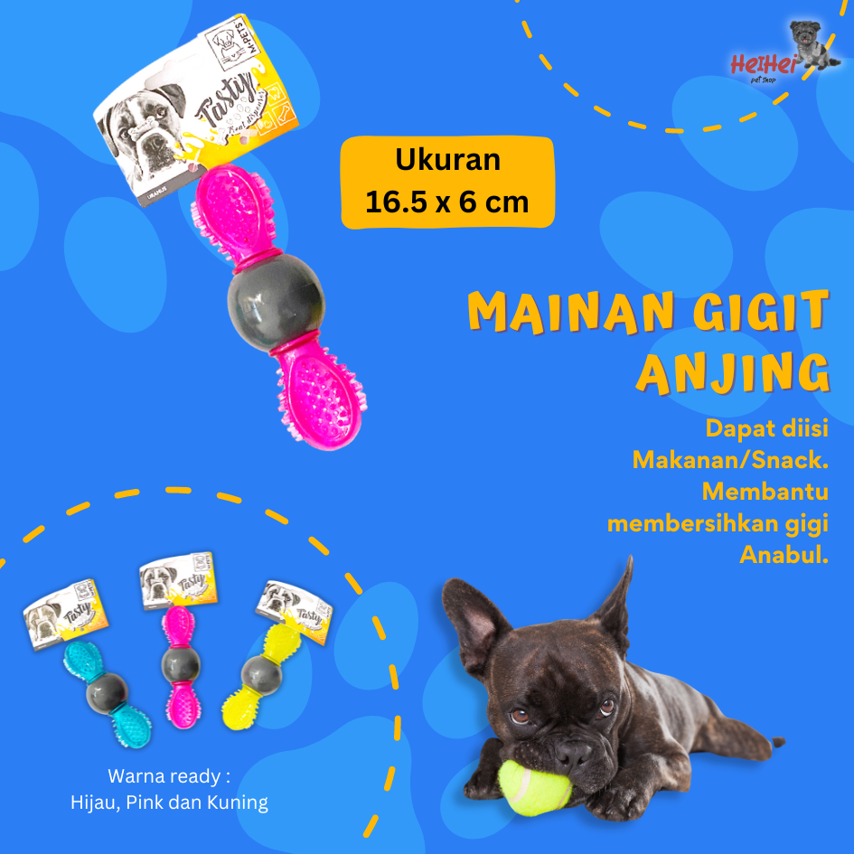 M-Pets Uranus Tasty Dog Toy - Treat Dispenser / Mainan Interaktif Anjing Puppy / Feeder Dog Toys