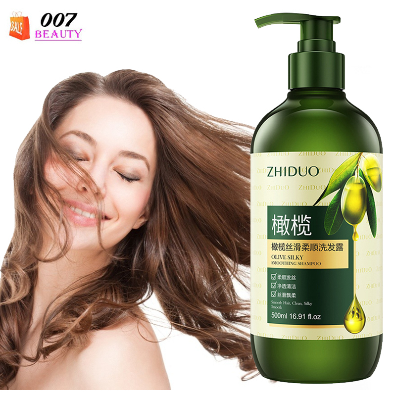 SHAMPO OLIVE (500 ML ) CINDYNAL x ZHIDUO Shampoo Zaitun OLIVE Extract Hair Threatment Anti Ketombe Dandruff &amp;  Rontok
