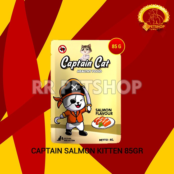 Makanan Basah Kucing Captain Wet Food Pouch 85 Gram