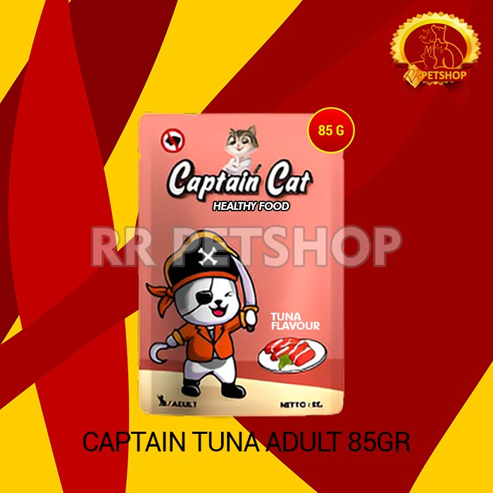 Makanan Basah Kucing Captain Wet Food Pouch 85 Gram