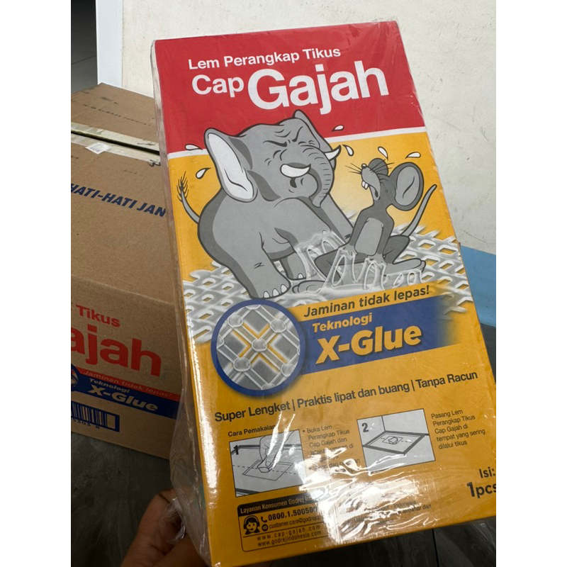 Lem tikus X-trap Cap Gajah 60 gram