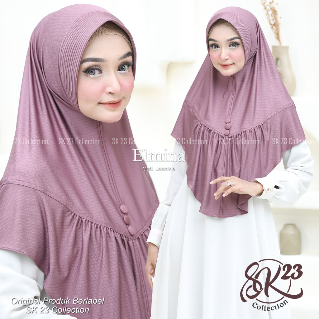 ELMINA HIJAB INSTAN DAILY HIJAB JERSEY HIJAB ORI SK 23 COLLECTION grosirjilbab.