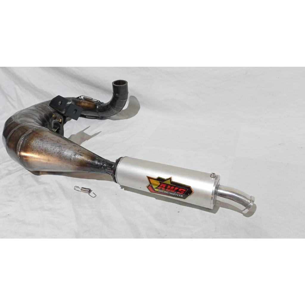 KNALPOT VESPA RACING KIRI FFA PERFORM SELENCER ALMUNIUM BENGKOK AWS