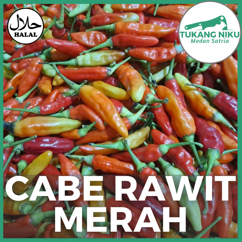 

CABE RAWIT MERAH - CABAI FRESH SEGAR PEDAS BUMBU SAYUR KG GRAM GR