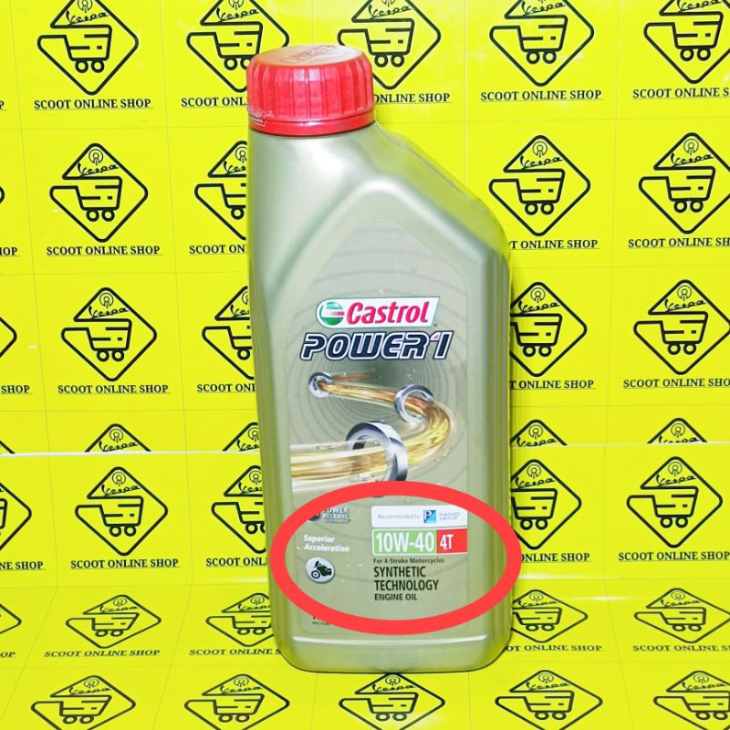 Oli Mesin Vespa Matic 10W-40 Castrol 1 Liter
