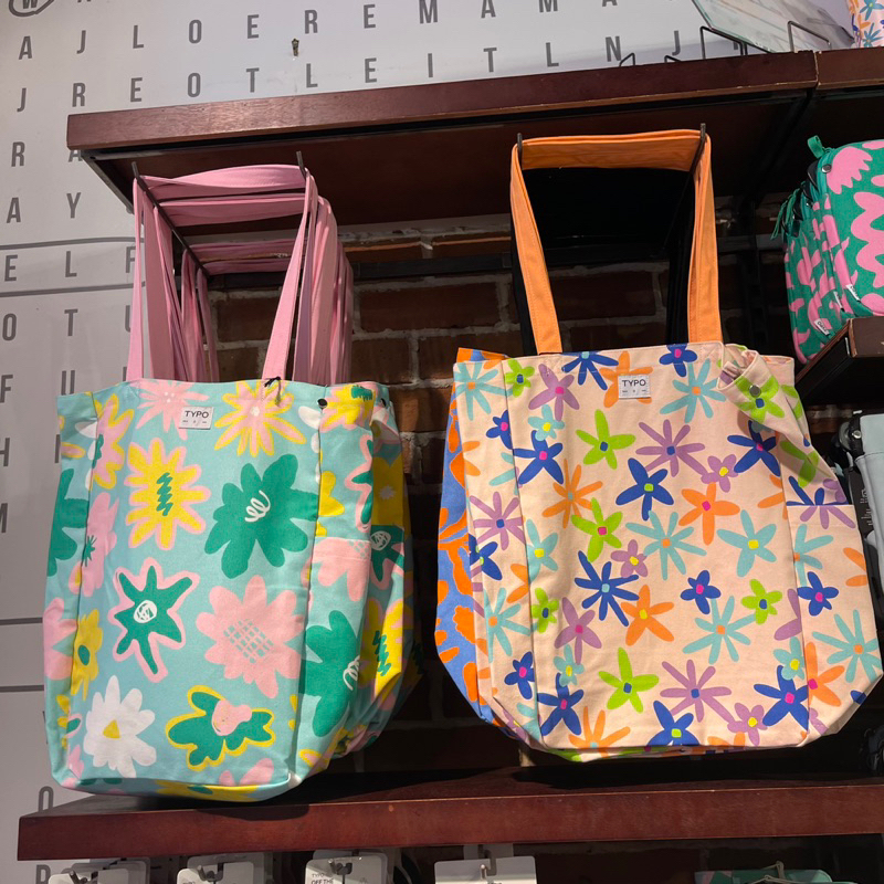 Typo Totebag / tas kanvas rubi tas belanja tas laptop