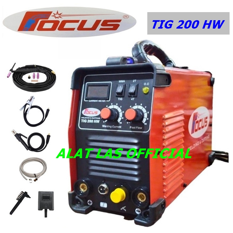 Mesin Las Focus TIG 200 HW Argon TIG 200 A CO2