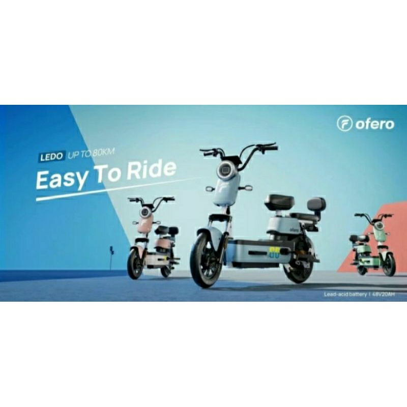 Sepeda Listrik Ofero Ledo 500W (KHUSUS JABODETABEK DP ONLY)