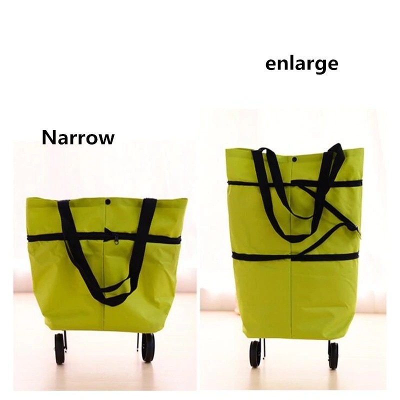 Tas Troli Belanja Lipat Roda - Shopping Bag - Foldable Shopping Trolley Bag - Tas Lipat Travel Bag