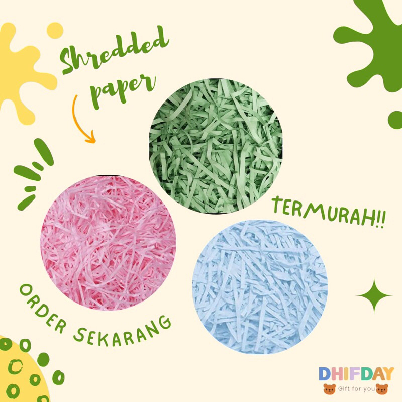 

TERMURAH!! SHREDDED PAPER | KERTAS SERUT KAWUL