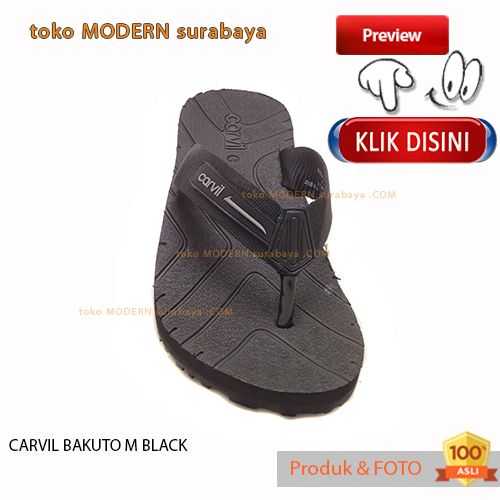 Sandal pria casual sandal jepit spons flip flop webbing cowok CARVIL BAKUTO