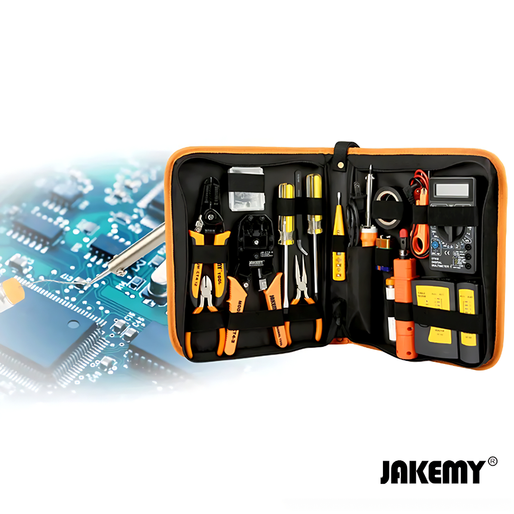 Jakemy 17 in 1 Primary DIY Soldering Tool Kit Lengkap - JM-P15 Original