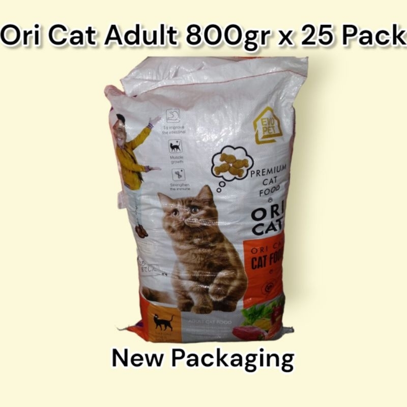 GOJEK Makanan kucing Ori Cat Adult 20Kg 800gr x 25 Pack