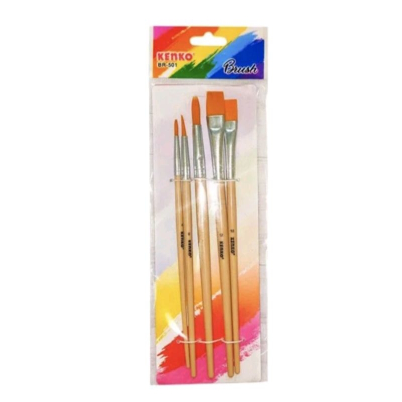 

KUAS LUKIS KENKO BR-501 SET 5 PCS