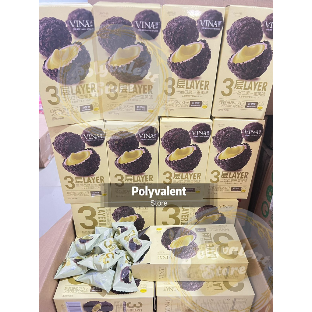 Coklat biskuit lava cookie choco ball impor bola coklat lumer Vina franzzi 100gr