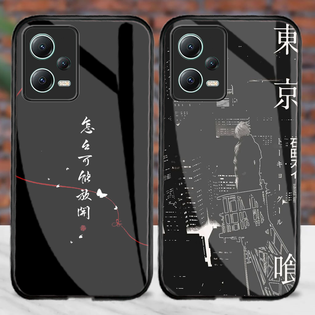 Softcase Glass Kaca Xiaomi Redmi Note 12 Redmi Note 12 Pro [M193] Case Redmi Note 12 Redmi Note 12 P