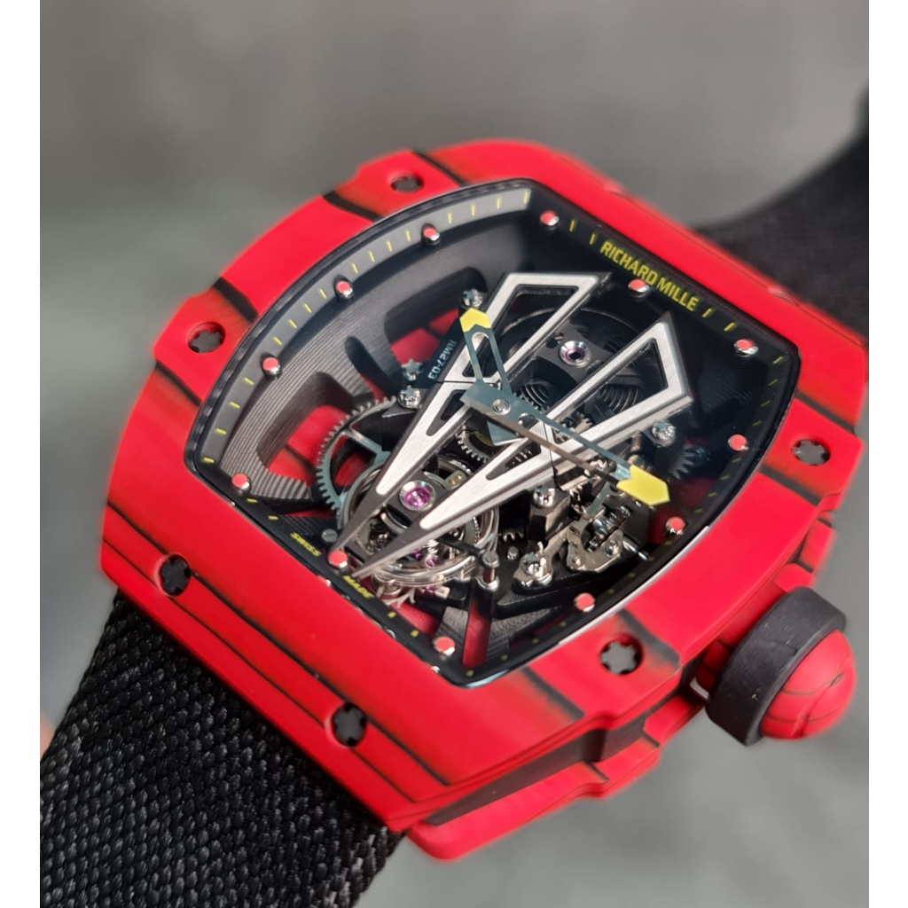 Ricchard RM27-03 Rafael Nadal BBRF Bezel NTPT Carbon Original BM (100%) Diameter 47mm Strap Textile