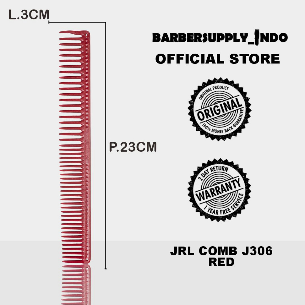 JRL CUTTING COMB SISIR POTONG RAMBUT SISIR PARTING J306