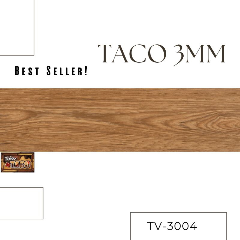 lantai vinyl motif kayu TACO TV-3004 tebal 3mm/box