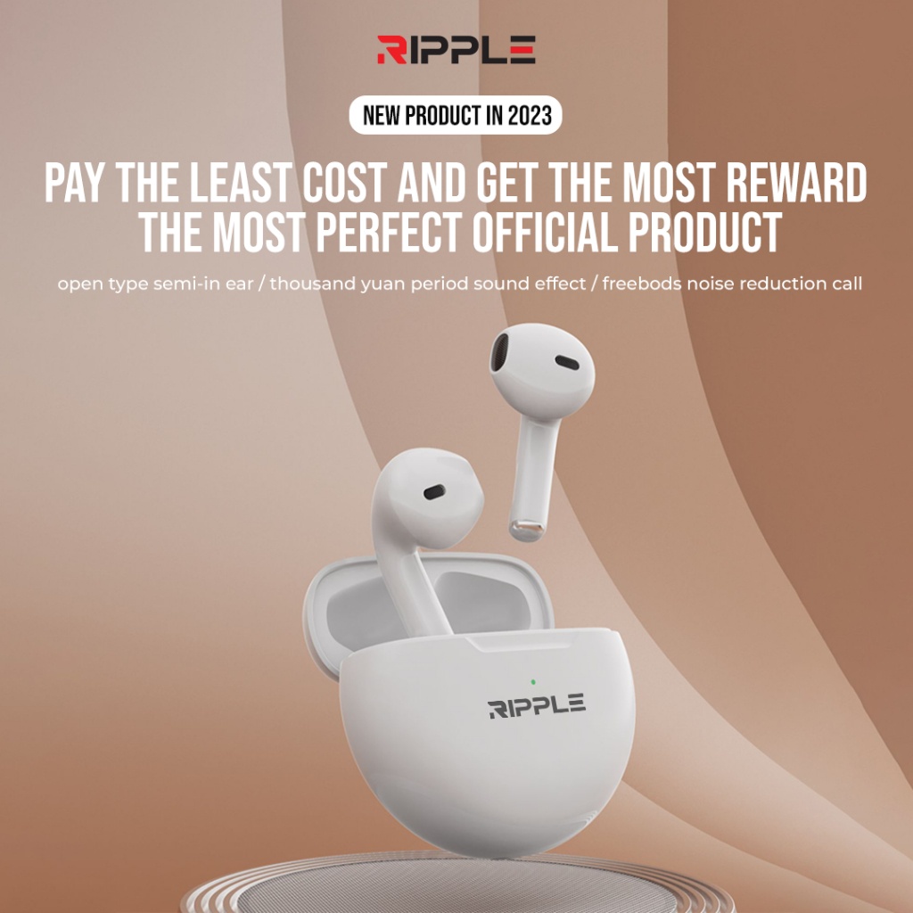Ripple Rippods Motion TWS Headset Bluetooth Earphone Mini Earbuds Handsfree