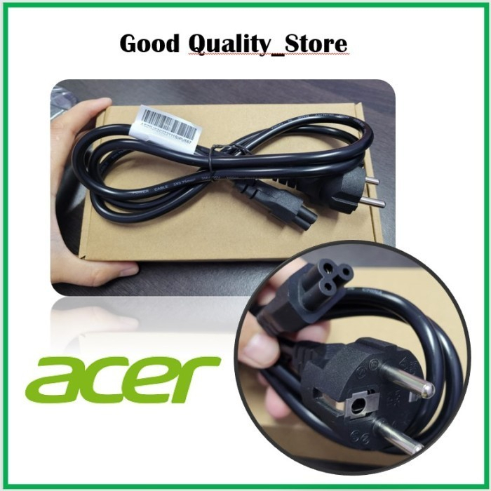 Kabel power adaptor 3 lubang laptop Acer aspire 3 aspire 5 Original