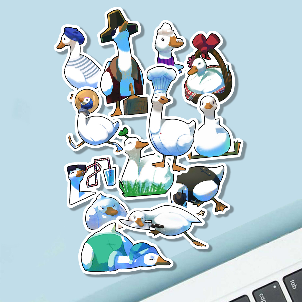 

Sticker Duck Aesthetic Stiker Waterproof (13 pcs)