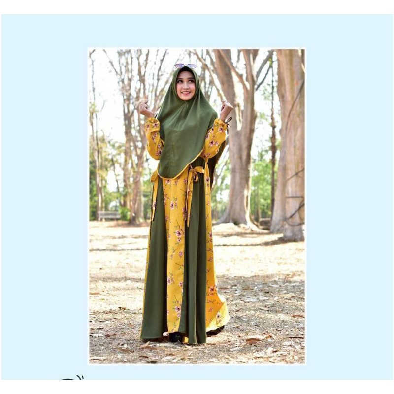 Dress Summer 3 Army Mantul Rizquna Shop